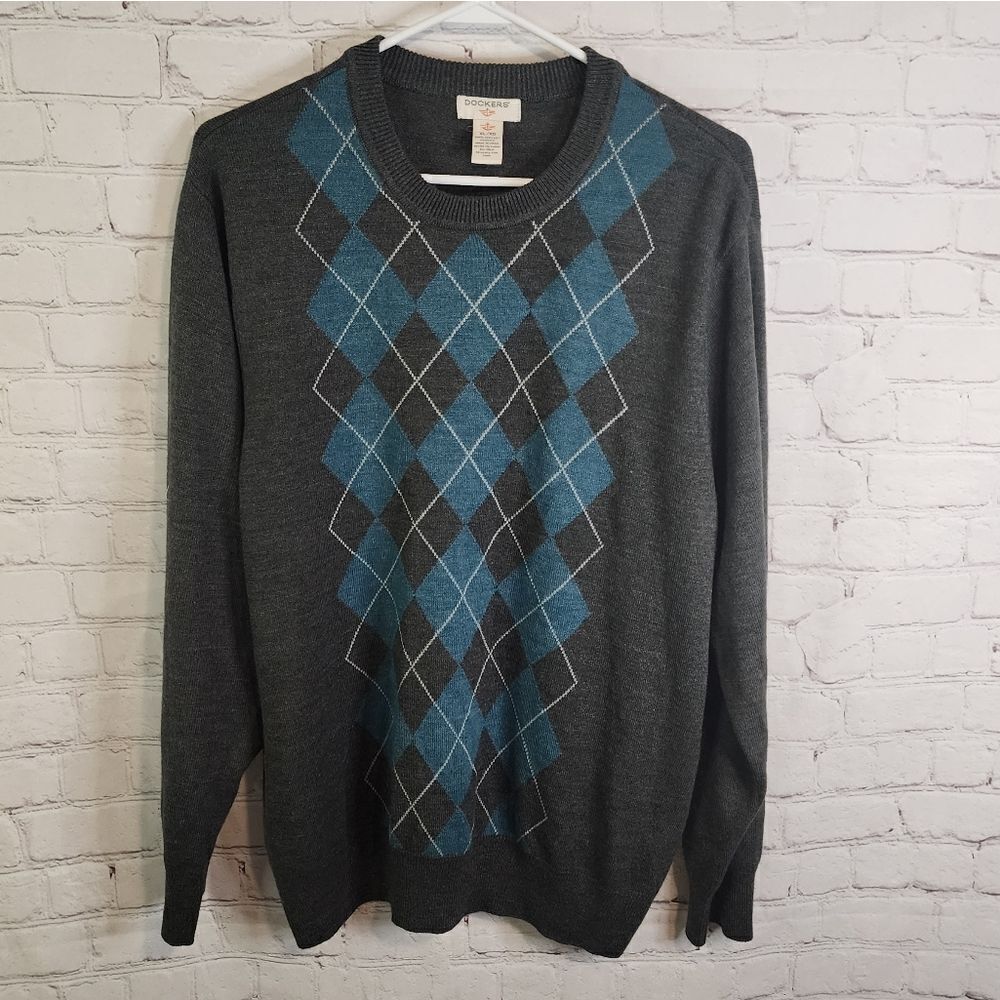 Men's Dockers argyle sweater, size Xl